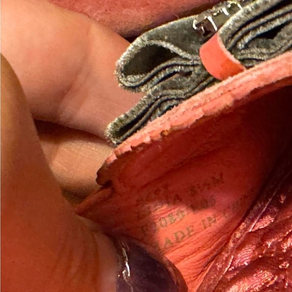 Coach Lydia Pink Suede Loafers with Bow and faux diamond accents - Picture 5 of 12